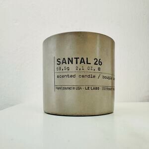 NEW LE LABO Grey Concrete White Wax Santal 26 Scented Candle Mini Votive 2.1 oz